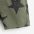 Boys Army Green Soft Casual Stars Print Capri Pants Shorts