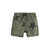 Boys Army Green Soft Casual Stars Print Capri Pants Shorts