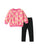 Arrival Spring And Autumn Girls Pretty Flowers Pattern Long Sleeves Top Pullover And Pants Clothing Set
