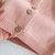 Baby Girl 1pcs Crochet Knitting Graphic Contrast Onesies & Floral Embroidered Cardigan Sets