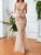 Celine Contrast Sequin Mesh Prom Dress - Gloge Store