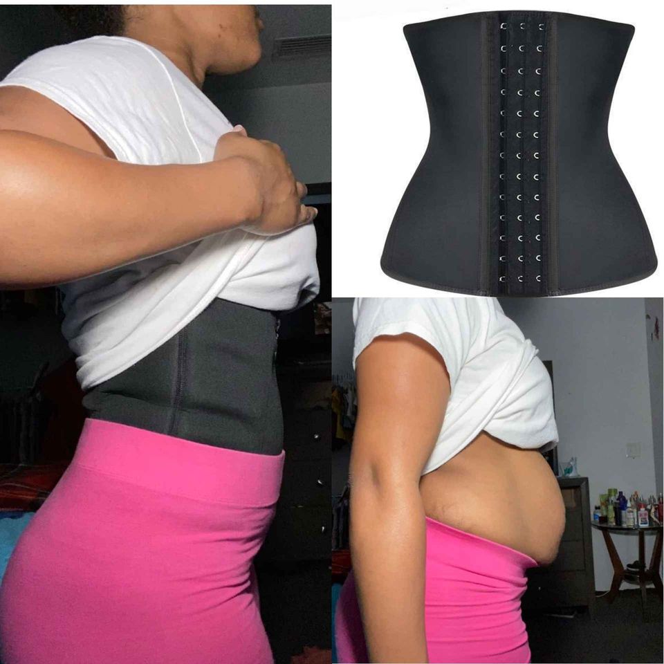 WDTSA Workout Waist Trainer for Women Underbust Latex Sport Girdle Corsets  Cincher Hourglass Body Shaper Plus Size (Black, S) at  Women's  Clothing store