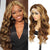 Ombre Highlight Lace Front Wigs Human Hair Pre Plucked 13x4 HD Honey Blonde Body Wave Lace Front Wigs Human Hair P4/27 Colored With Baby Hair 180% Density Transparent Lace Front Wigs For Black Women 20 Inch