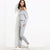 Two Piece Off Shoulder Crop Top and Sweat Pant Set Tracksuit